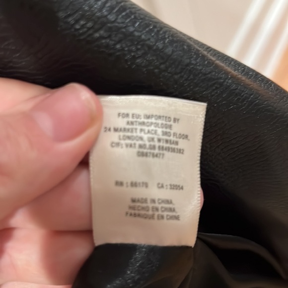 Anthropologie Aztec sweater leather jacket - Picture 6 of 8